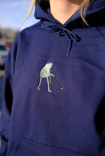 Load image into Gallery viewer, Frog Walkin&#39; a Bee Hoodie
