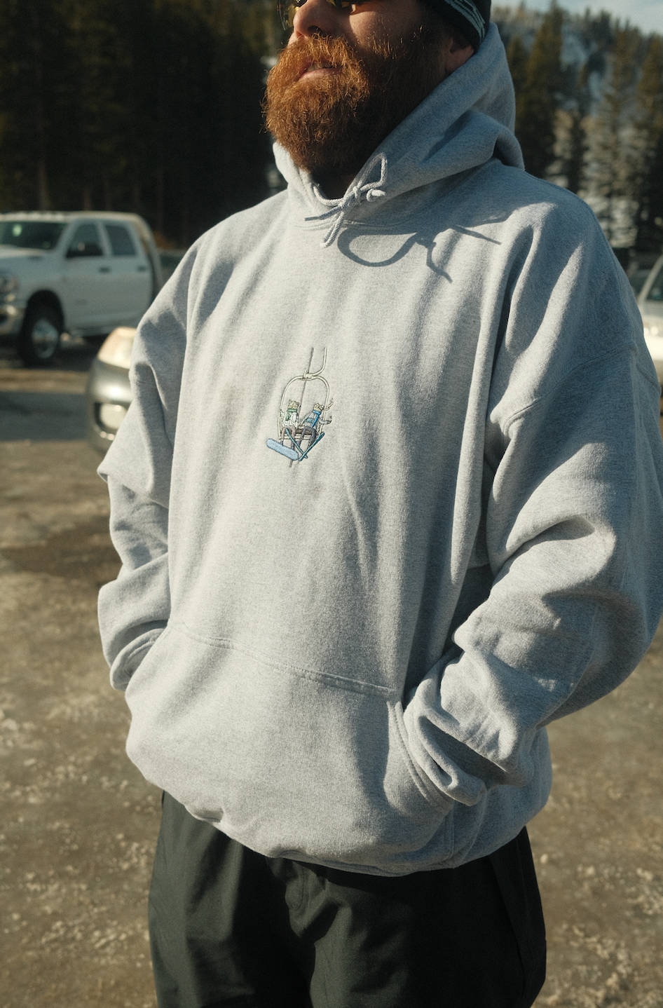 Ski Lift Frog Hoodie