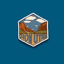 Load image into Gallery viewer, Zion National Park, Utah- Hexagon Sticker
