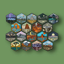 Load image into Gallery viewer, Mount Hood, Oregon- Embroidered Hexagon Patch
