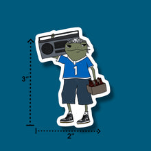 Load image into Gallery viewer, Boombox Frog Sticker
